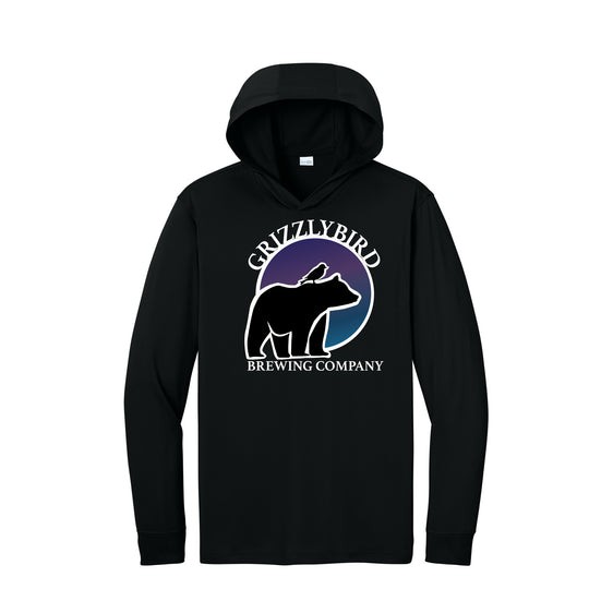 GrizzlyBird Brewing Company - Moon Logo - CornerStone® Workwear Pro Long Sleeve Hooded Tee