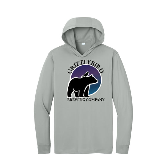 GrizzlyBird Brewing Company - Moon Logo - CornerStone® Workwear Pro Long Sleeve Hooded Tee