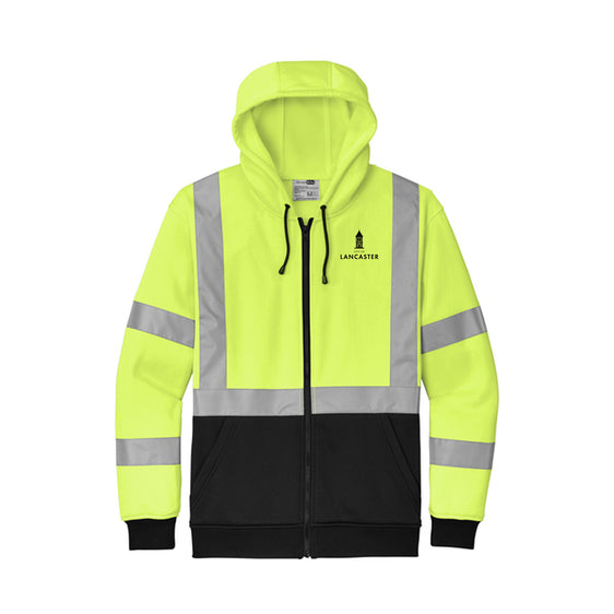 City of Lancaster - CornerStone® ANSI 107 Class 3 Heavy-Duty Fleece Full-Zip Hoodie