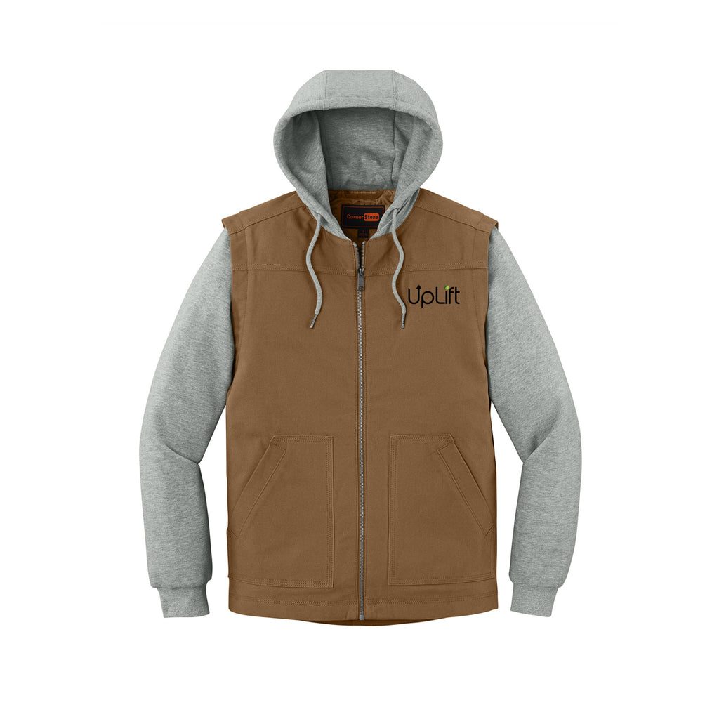 Up Lift - CornerStone® Duck Fleece Full-Zip Hooded Jacket