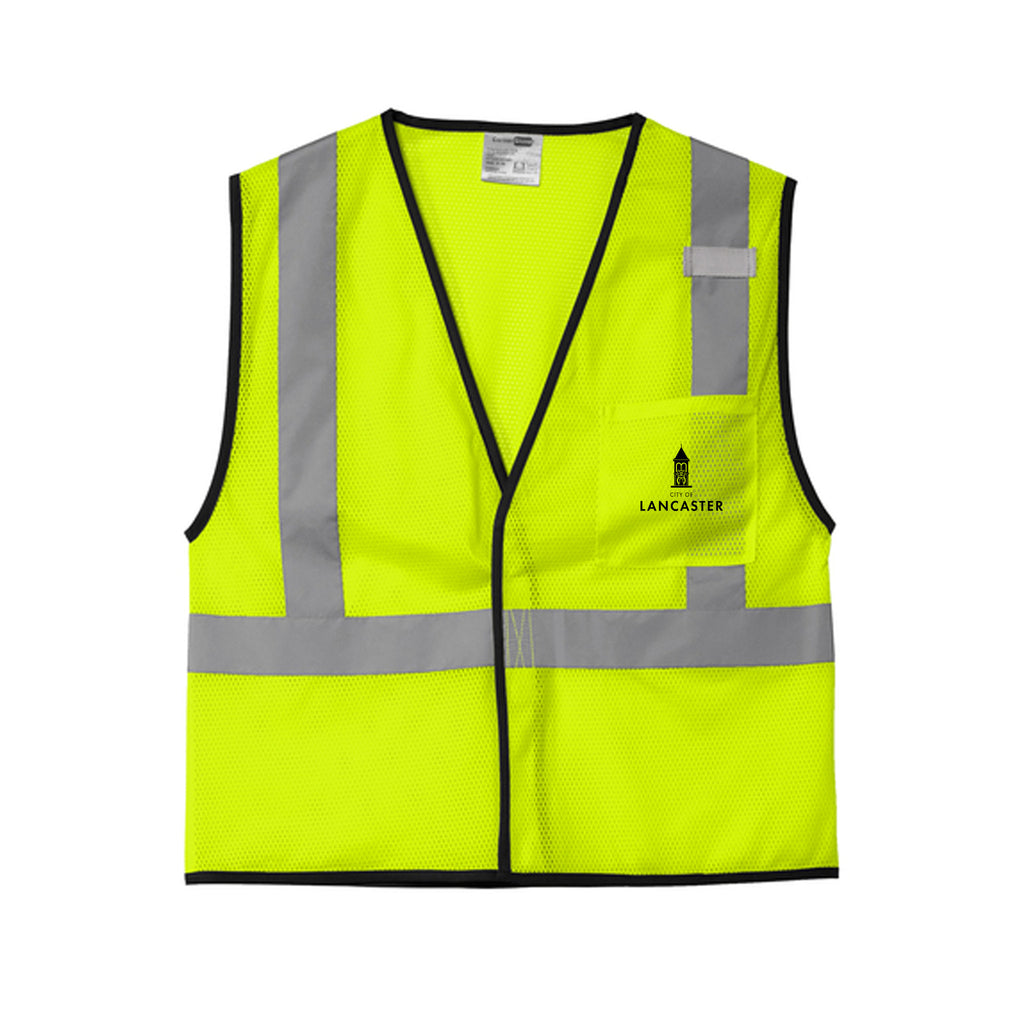 City of Lancaster - CornerStone® ANSI 107 Class 2 Economy Mesh One-Pocket Vest