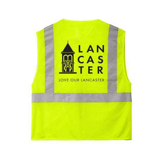 City of Lancaster - CornerStone® ANSI 107 Class 2 Economy Mesh Zippered Vest