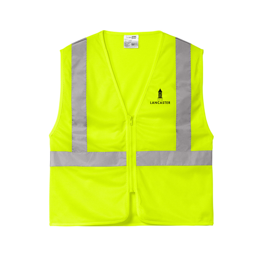 City of Lancaster - CornerStone® ANSI 107 Class 2 Economy Mesh Zippered Vest