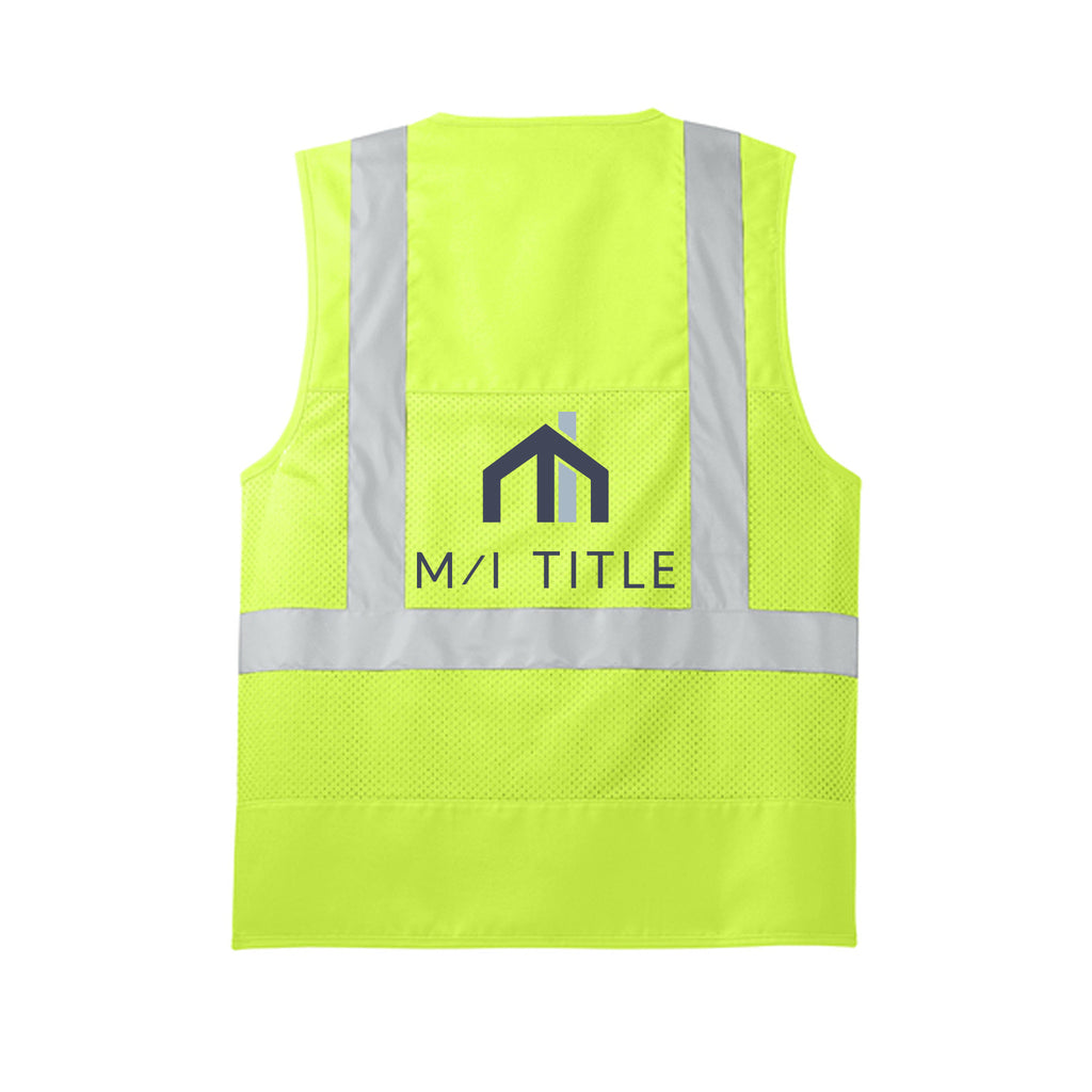 M/I Title - CornerStone ANSI 107 Class 2 Mesh Back Safety Vest