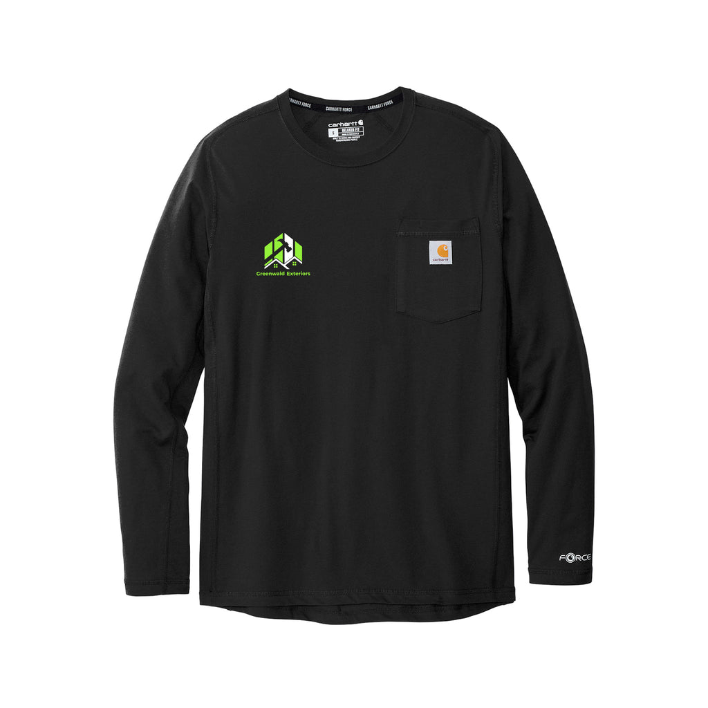Greenwald Exterior - Carhartt Force® Long Sleeve Pocket T-Shirt