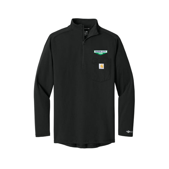 Queen City Ford - Carhartt Force® 1/4-Zip Long Sleeve T-Shirt