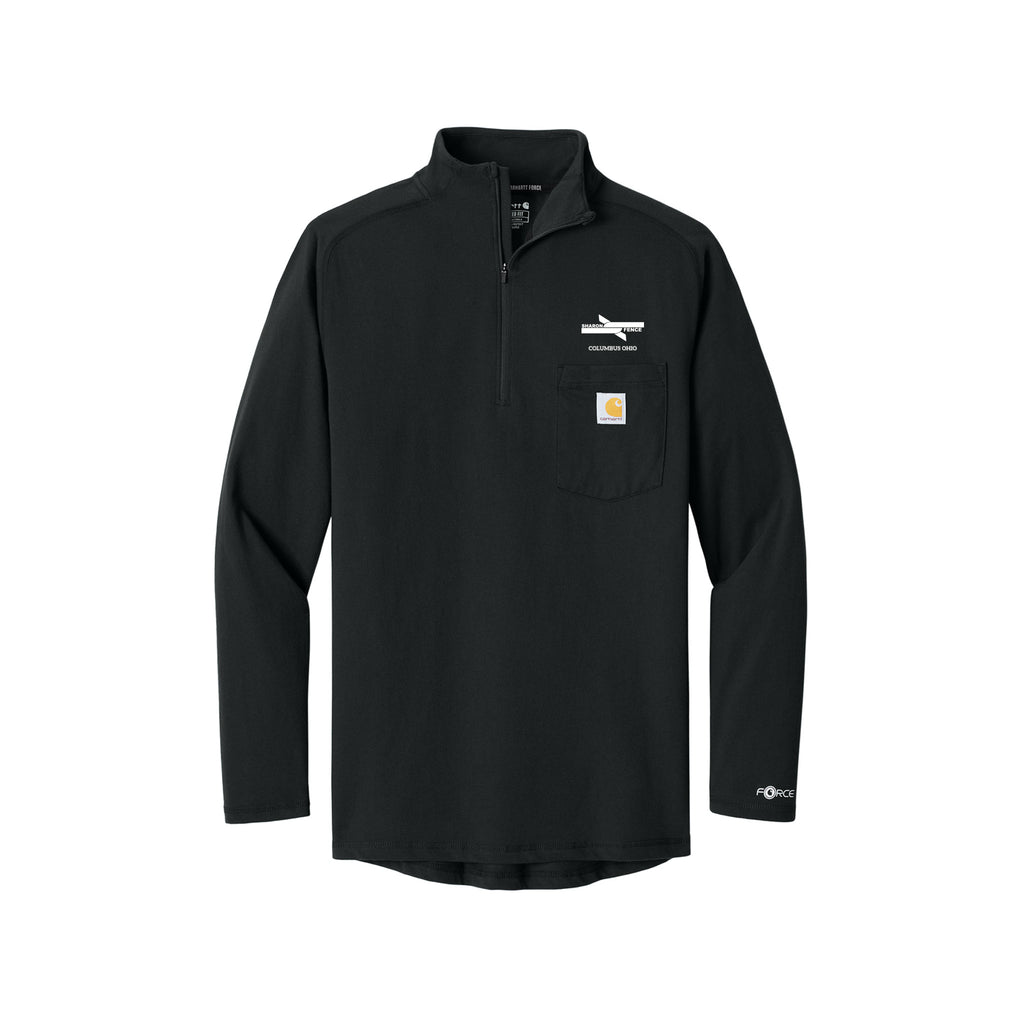 Sharon Fence - Carhartt Force® 1/4-Zip Long Sleeve T-Shirt