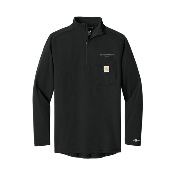 Deim's Dirt Works - Carhartt Force® 1/4-Zip Long Sleeve T-Shirt