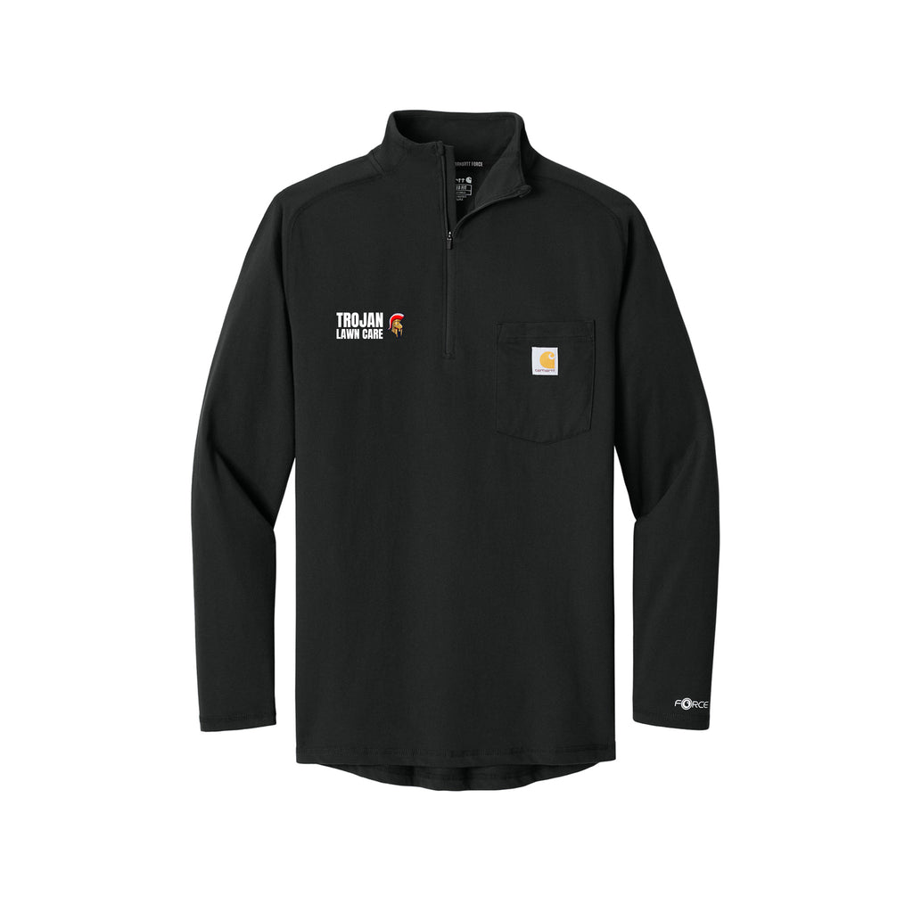 Trojan Lawn Care - Carhartt Force® 1/4-Zip Long Sleeve T-Shirt