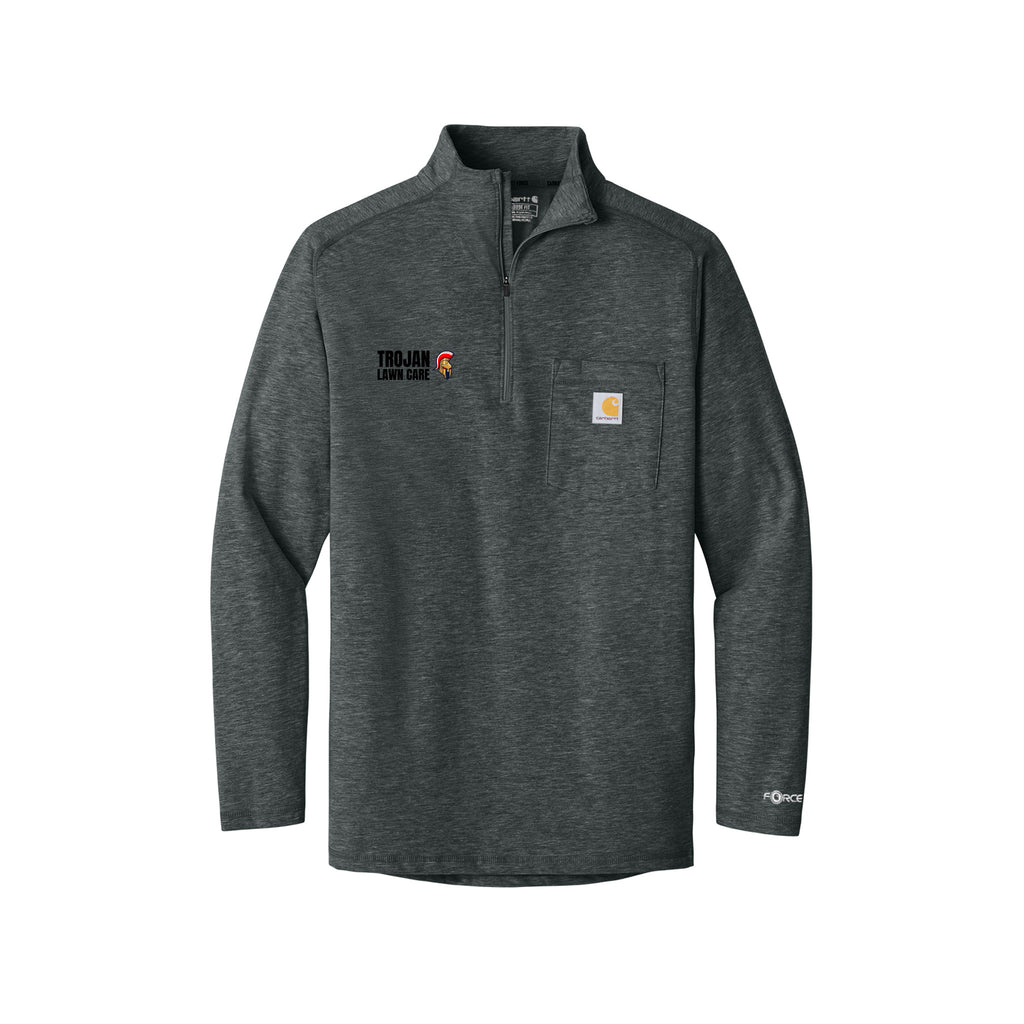 Trojan Lawn Care - Carhartt Force® 1/4-Zip Long Sleeve T-Shirt