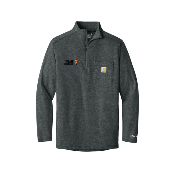 Trojan Lawn Care - Carhartt Force® 1/4-Zip Long Sleeve T-Shirt