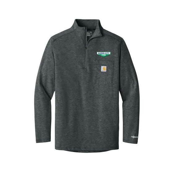 Queen City Ford - Carhartt Force® 1/4-Zip Long Sleeve T-Shirt
