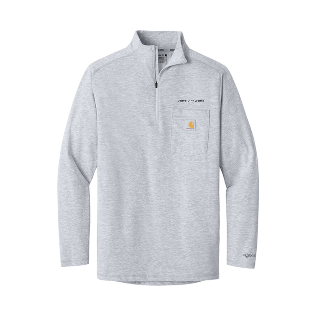 Deim's Dirt Works - Carhartt Force® 1/4-Zip Long Sleeve T-Shirt