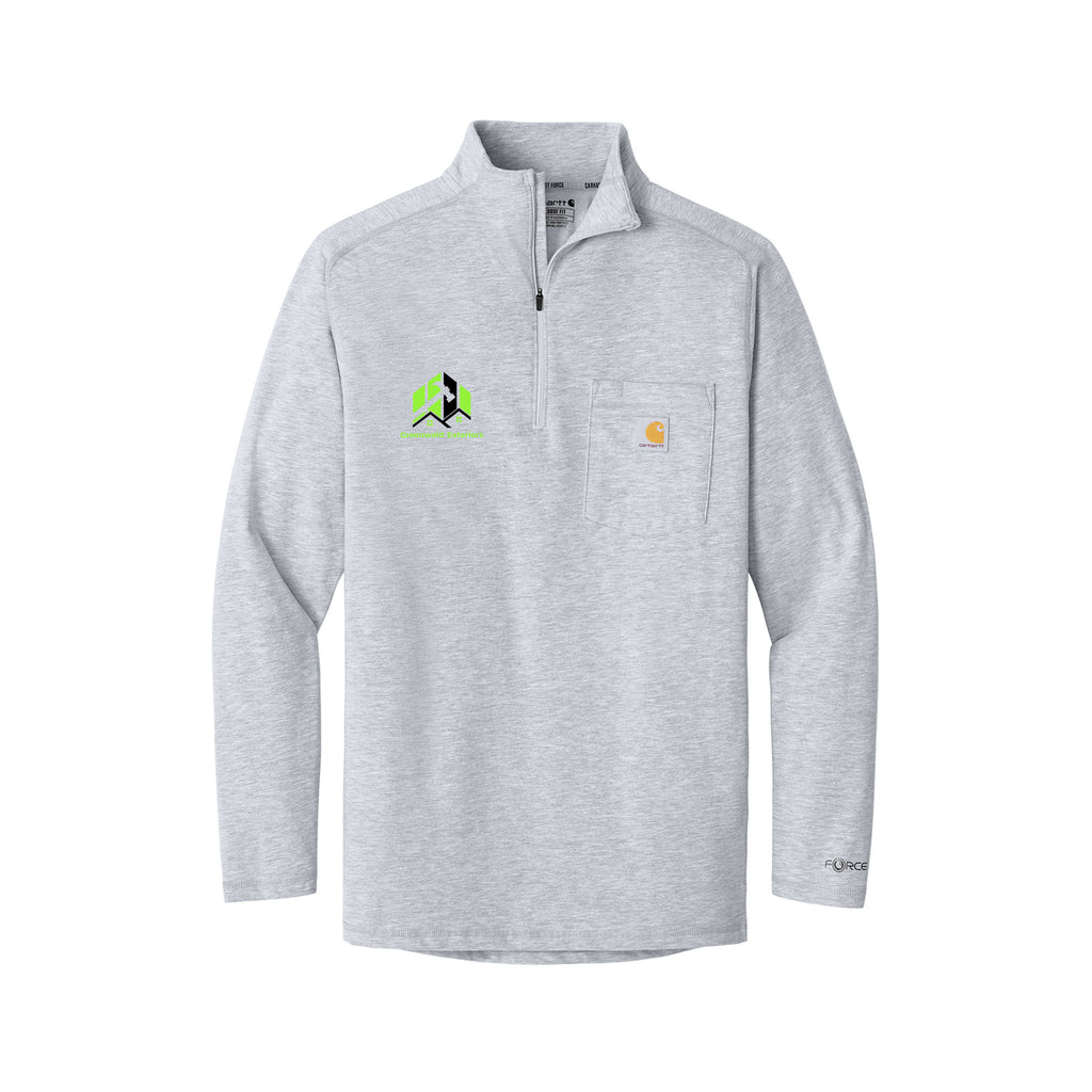 Greenwald Exterior - Carhartt Force® 1/4-Zip Long Sleeve T-Shirt