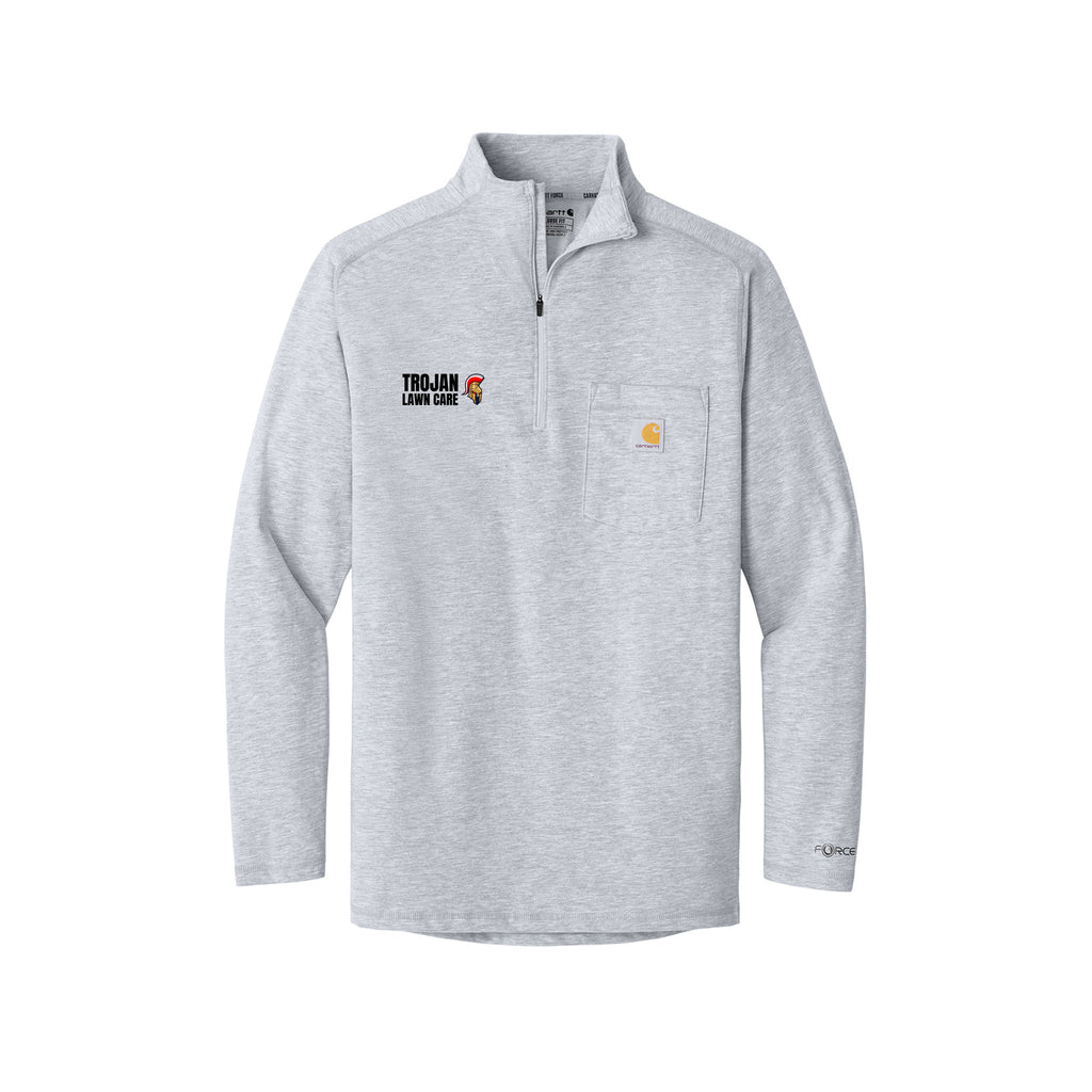 Trojan Lawn Care - Carhartt Force® 1/4-Zip Long Sleeve T-Shirt