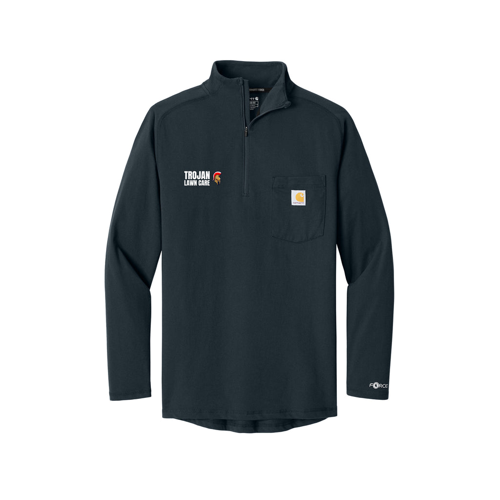Trojan Lawn Care - Carhartt Force® 1/4-Zip Long Sleeve T-Shirt