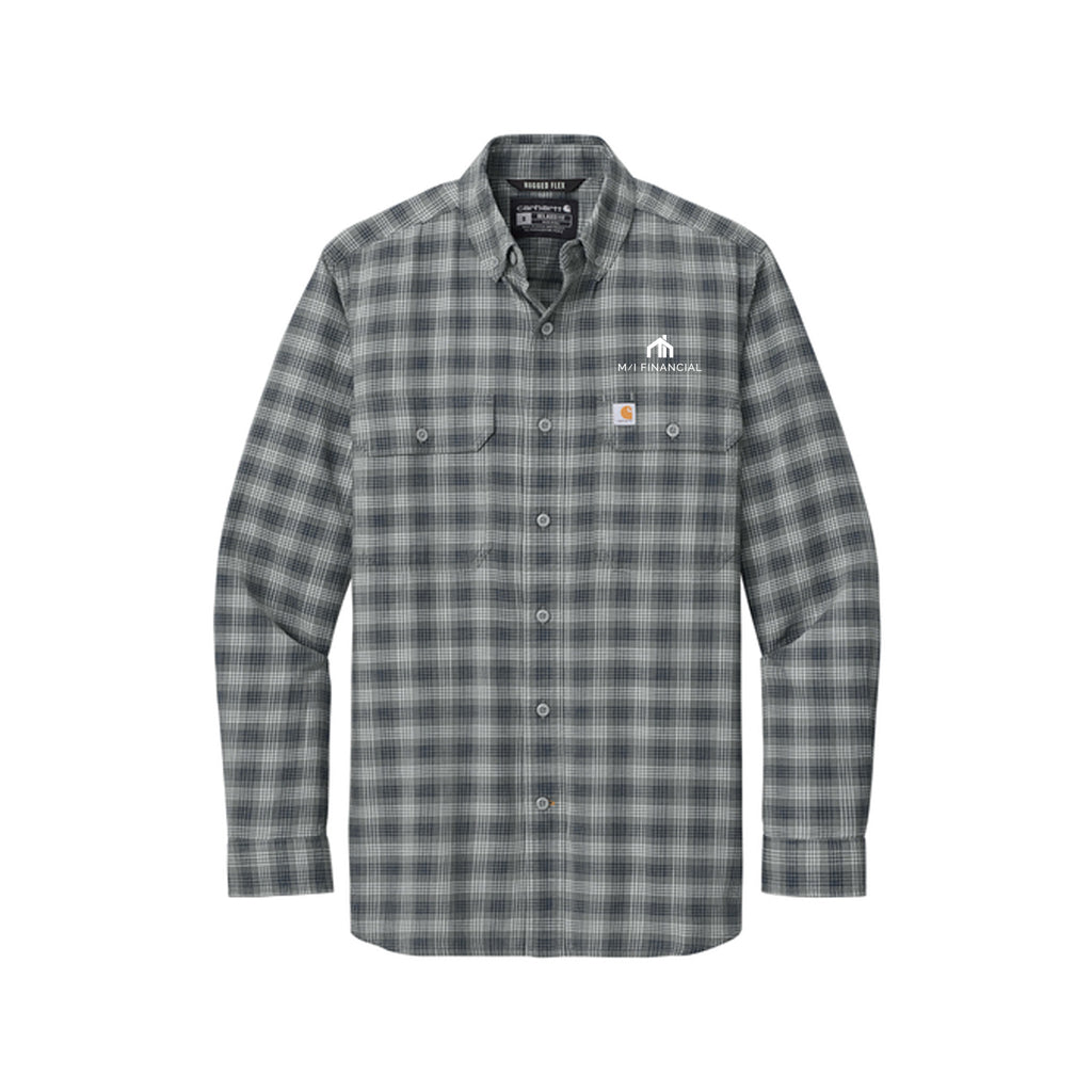 M/I Financial - Carhartt® Rugged Flex® Plaid Long Sleeve Shirt