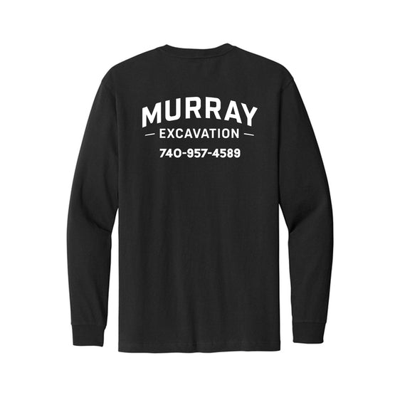 Murray Excavation - Carhartt® Workwear Pocket Long Sleeve T-Shirt - Right Sleeve Logo