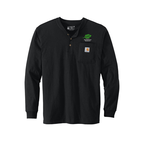 City of Grandview Heights - Carhartt® Long Sleeve Henley T-Shirt