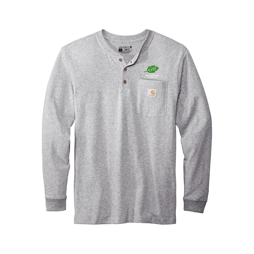 City of Grandview Heights - Carhartt® Long Sleeve Henley T-Shirt