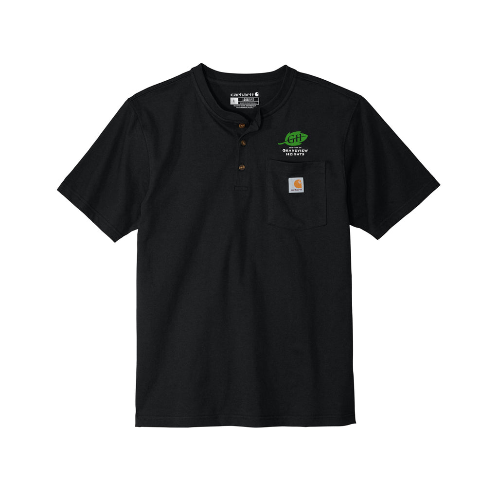 City of Grandview Heights - Carhartt® Short Sleeve Henley T-Shirt