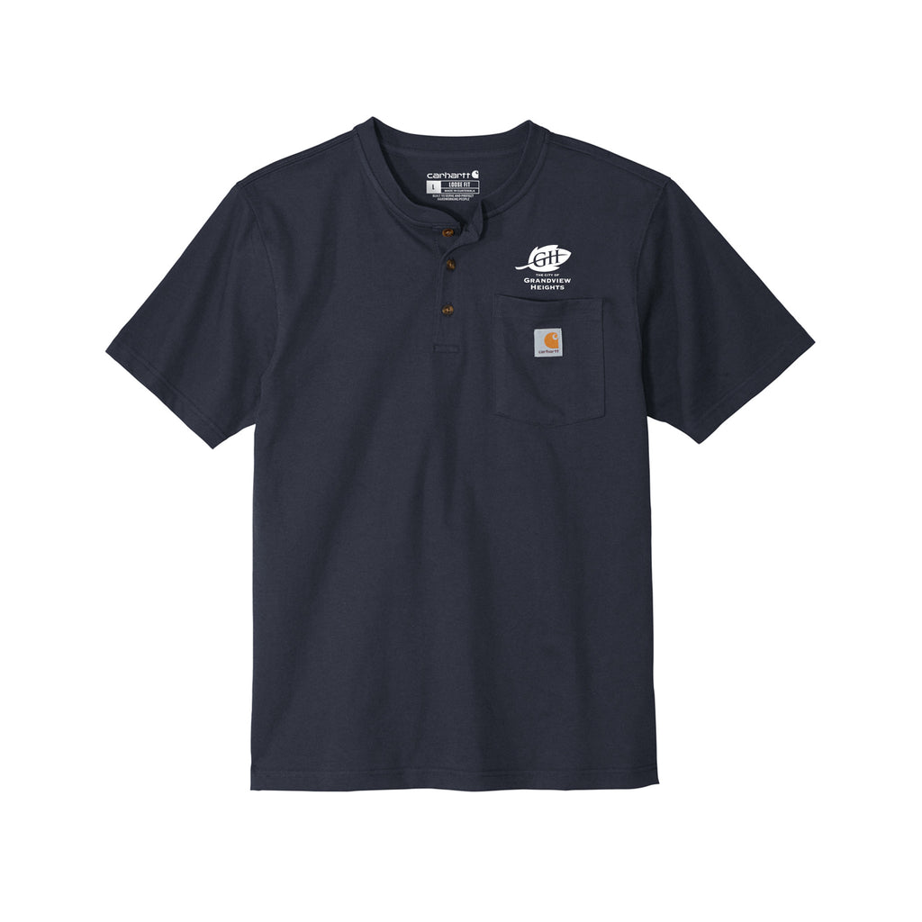 City of Grandview Heights - Carhartt® Short Sleeve Henley T-Shirt