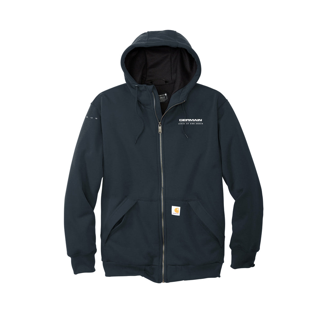 G*ル様 Carhartt ☆全面BONE☆ 茄子紺 ジップアップ パーカー サ Carhartt（カーハート） パーカー K122 ジップアップ メンズ 裏起毛
