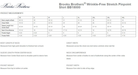 Renier Construction - Brooks Brothers® Wrinkle-Free Stretch Pinpoint Shirt