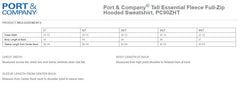 Renier Construction - Port & Company® Tall Essential Fleece Full-Zip Hooded Sweatshirt