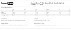 Renier Construction - CornerStone® Tall Duck Cloth Hooded Work Jacket