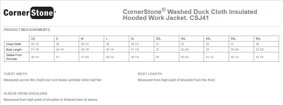 Renier Construction - CornerStone® Washed Duck Cloth Insulated Hooded Work Jacket