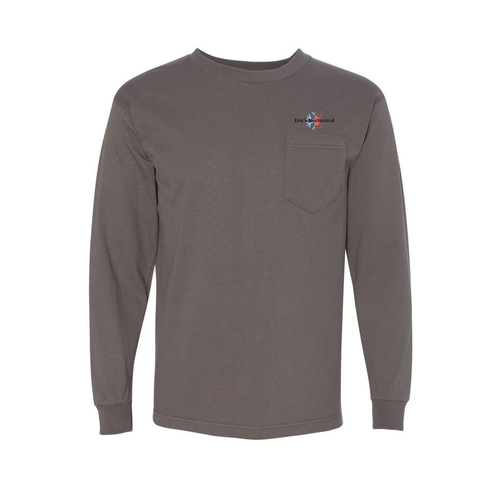Eric's Mechanical - Unisex USA-Made Long Sleeve Pocket T-Shirt