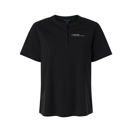 Bloom Life Wealth & Business Planning - Women's Seaton Pebble Textured Polo