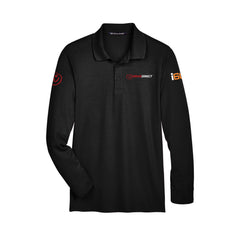 Drive Direct - Men's Tall CrownLux Performance® Plaited Long Sleeve Polo