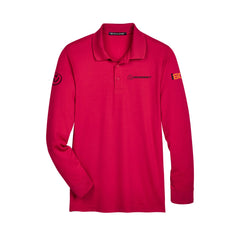 Drive Direct - Men's Tall CrownLux Performance® Plaited Long Sleeve Polo