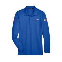 Drive Direct - Men's Tall CrownLux Performance® Plaited Long Sleeve Polo