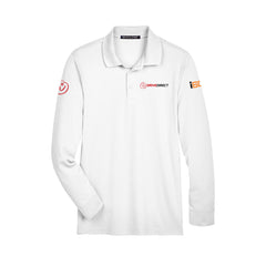 Drive Direct - Men's Tall CrownLux Performance® Plaited Long Sleeve Polo
