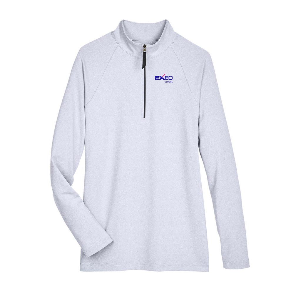 Exeo Global - Women's CrownLux Performance® Clubhouse Micro-Stripe Quarter-Zip Pullover