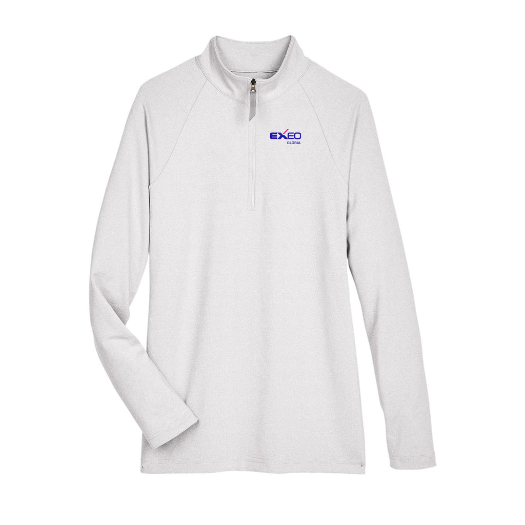 Exeo Global - Women's CrownLux Performance® Clubhouse Micro-Stripe Quarter-Zip Pullover