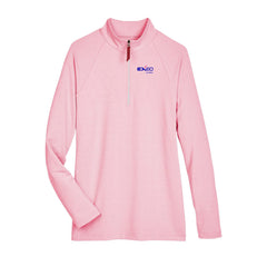 Exeo Global - Women's CrownLux Performance® Clubhouse Micro-Stripe Quarter-Zip Pullover