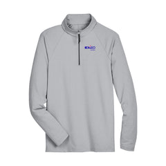 Exeo Global - Men's CrownLux Performance® Clubhouse Micro-Stripe Quarter-Zip Pullover