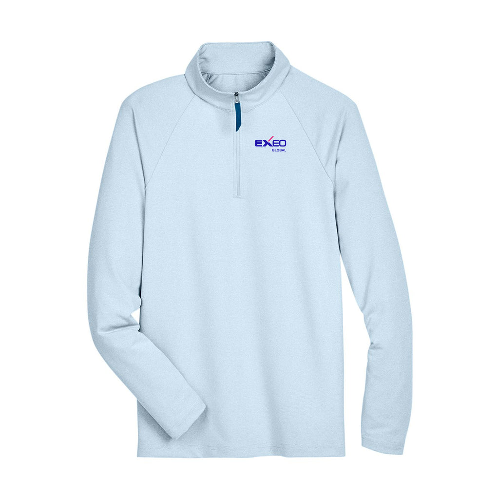 Exeo Global - Men's CrownLux Performance® Clubhouse Micro-Stripe Quarter-Zip Pullover