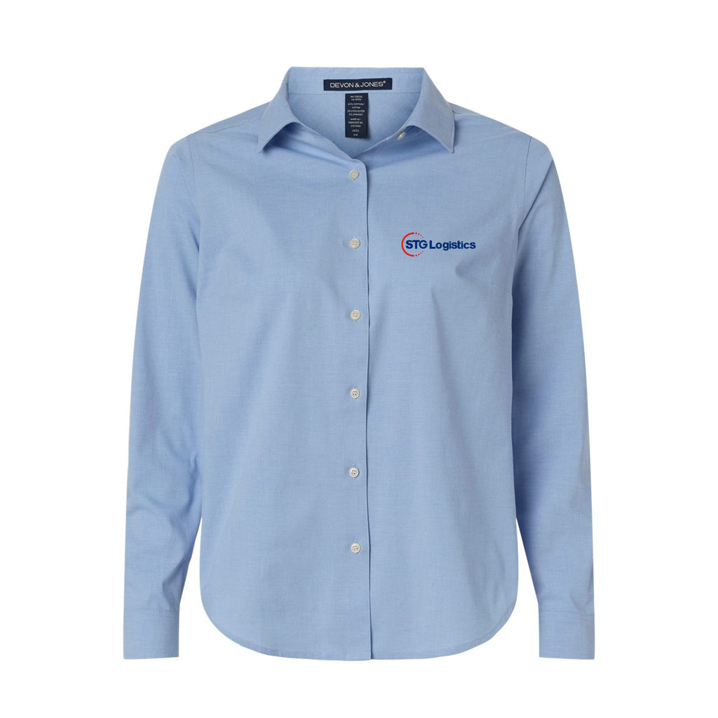 STG Logistics - Women's CrownLux Performance® Spencer Poplin Dress Shirt