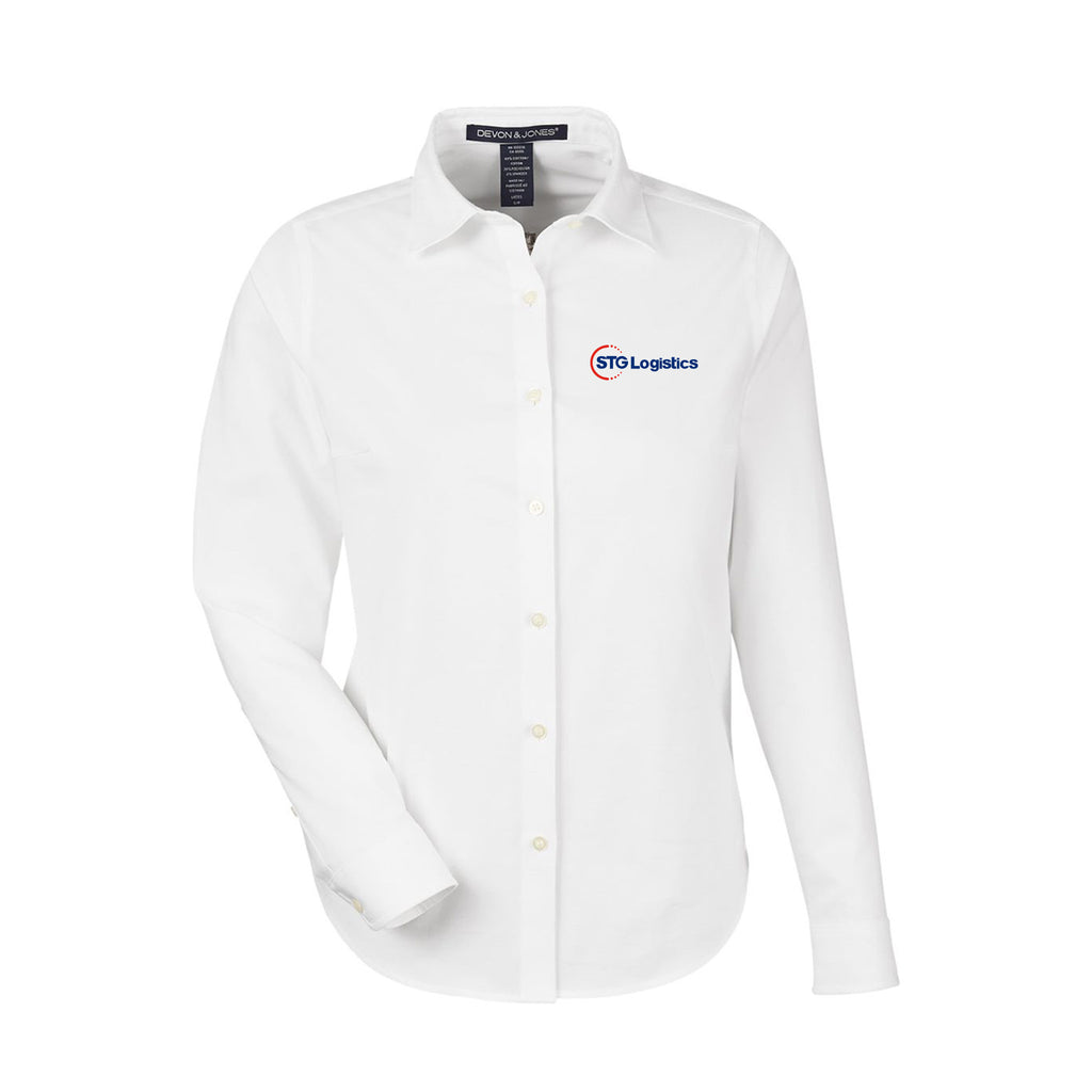 STG Logistics - Women's CrownLux Performance® Spencer Poplin Dress Shirt