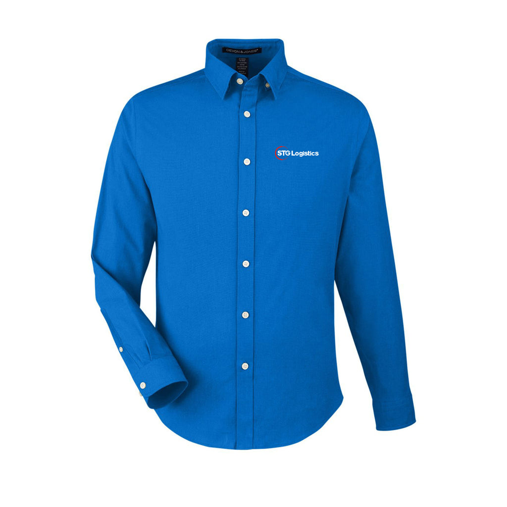 STG Logistics - Men's CrownLux Performance® Spencer Poplin Dress Shirt