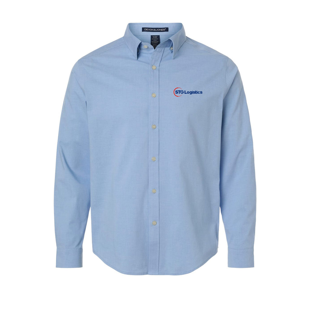 STG Logistics - Men's CrownLux Performance® Spencer Poplin Dress Shirt