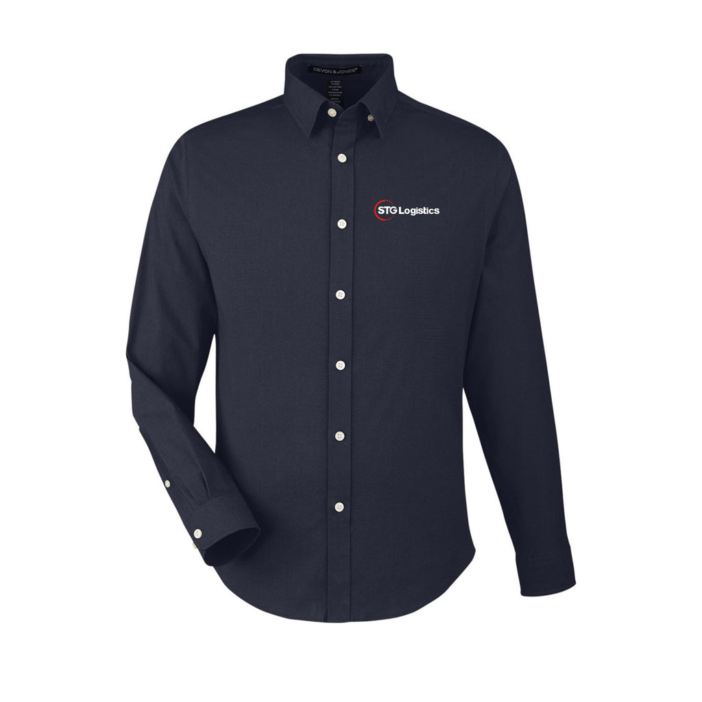STG Logistics - Men's CrownLux Performance® Spencer Poplin Dress Shirt