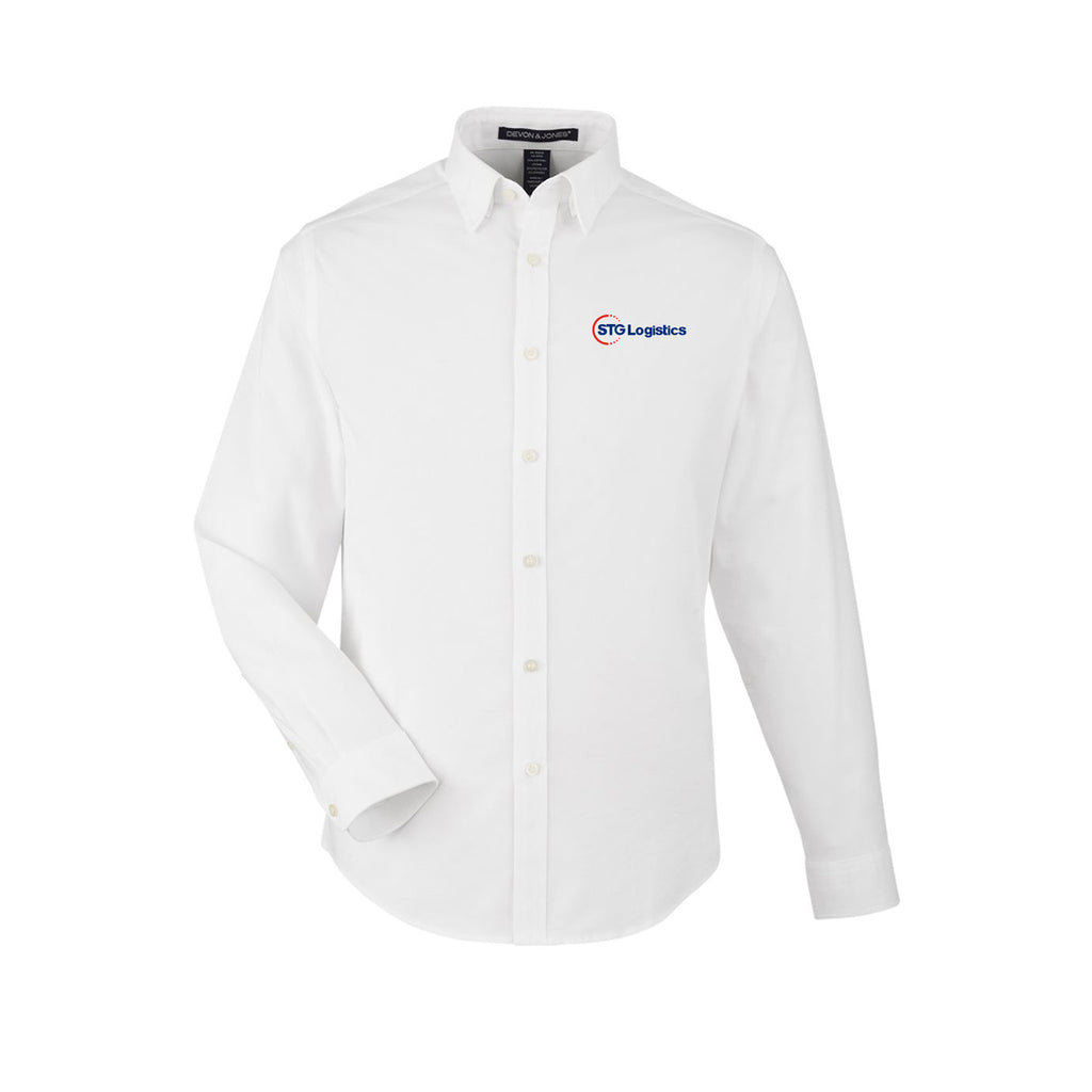 STG Logistics - Men's CrownLux Performance® Spencer Poplin Dress Shirt