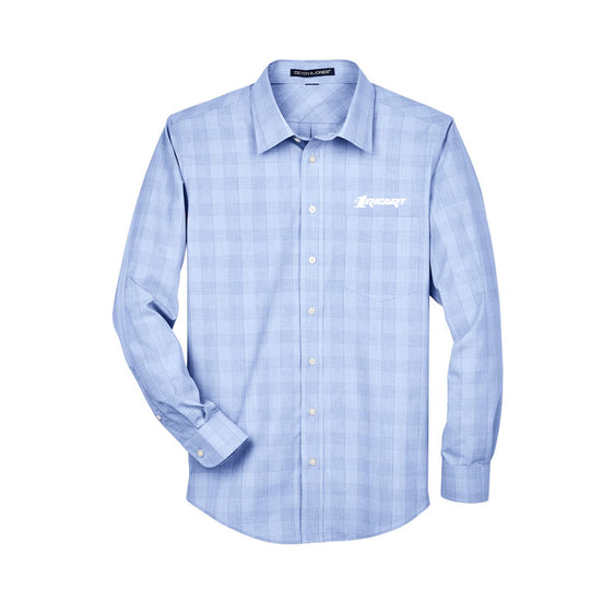 Ricart Leadership - Men's Crown Collection® Glen Plaid Woven Dress Shirt