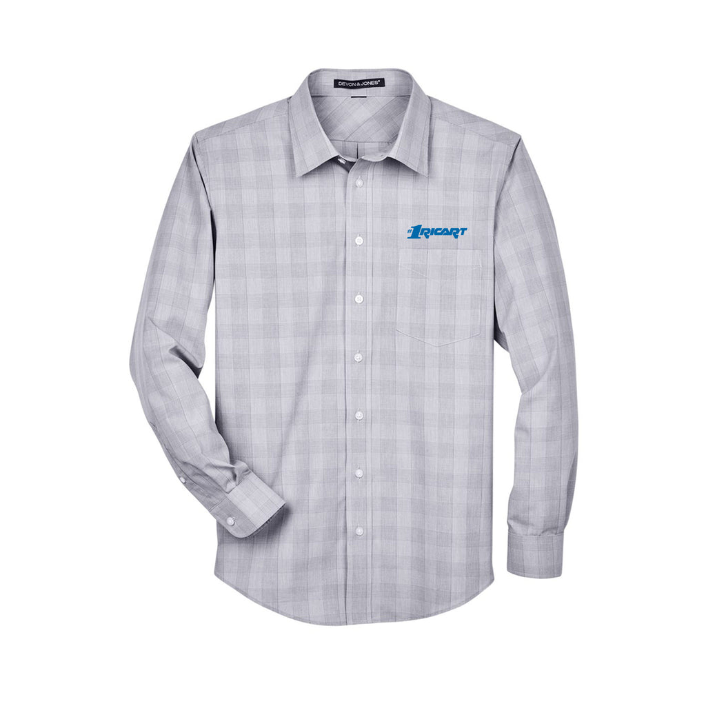 Ricart Leadership - Men's Crown Collection® Glen Plaid Woven Dress Shirt